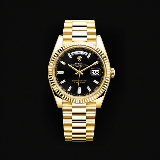 DAY-DATE 40 228238-0004 BLACK BAGUETTE DIAL